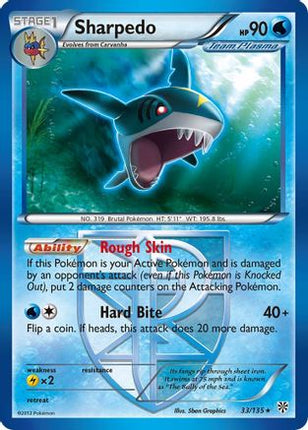 Sharpedo (Team Plasma) - 33/108 [Plasma Storm] Reverse Holofoil