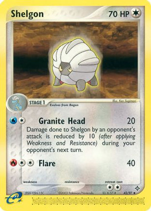 Shelgon - 42/97 [Dragon] Reverse Holofoil