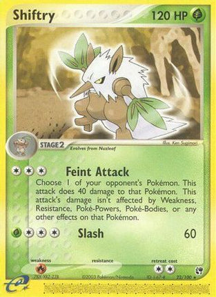 Shiftry - 22/100 [Sandstorm] Reverse Holofoil