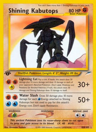 Shining Kabutops - 108/105 [Neo Destiny] Unlimited Holofoil
