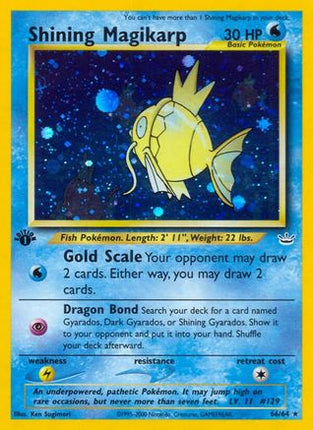 Shining Magikarp - 66/64 [Neo Revelation] 1st Edition Holofoil