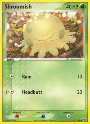 Shroomish - 63/106 [Emerald] Reverse Holofoil