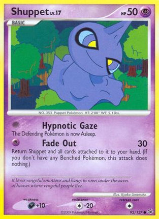 Shuppet - 92/106 [Platinum] Reverse Holofoil