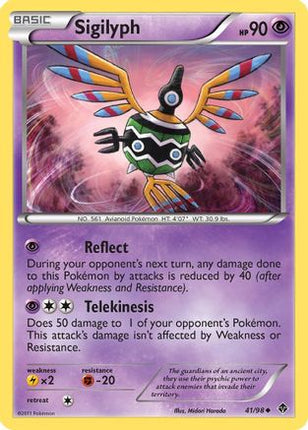 Sigilyph (41) - 41/98 [Emerging Powers] Reverse Holofoil