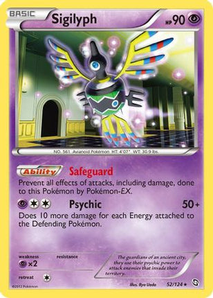 Sigilyph - 52/124 [Dragons Exalted] Reverse Holofoil