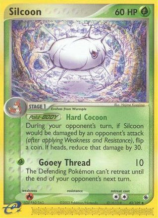 Silcoon - 43/109 [Ruby and Sapphire] Reverse Holofoil