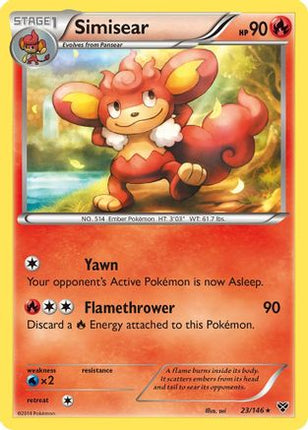 Simisear - 23/106 [XY Base Set]