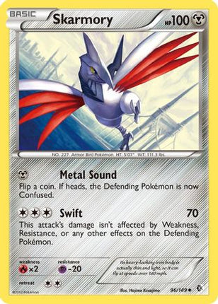 Skarmory (96) - 96/149 [Boundaries Crossed] Reverse Holofoil