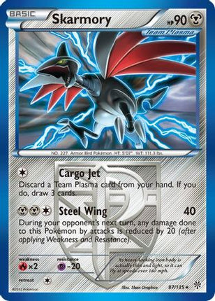 Skarmory (Team Plasma) - 87/108 [Plasma Storm] Reverse Holofoil