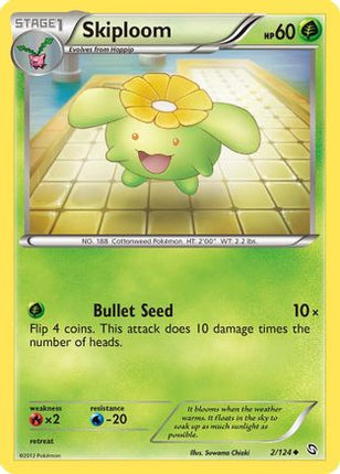 Skiploom - 2/124 [Dragons Exalted] Reverse Holofoil