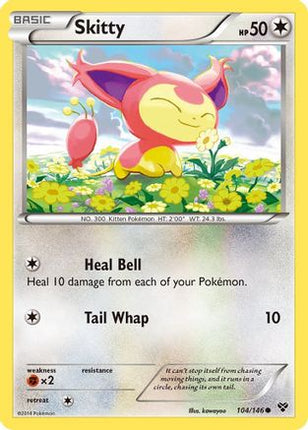 Skitty - 104/106 [XY Base Set] Reverse Holofoil