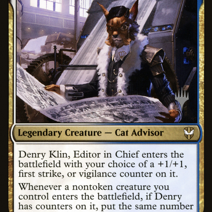Denry Klin, Editor in Chief [New Capenna Commander Promos] Foil