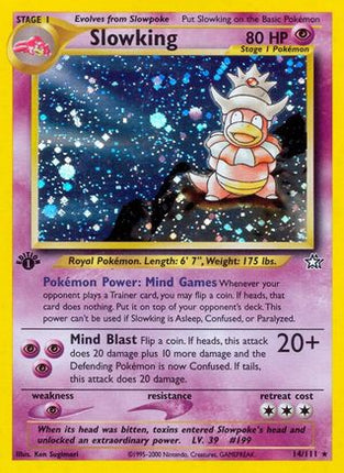 Slowking - 14/111 [Neo Genesis] 1st Edition Holofoil