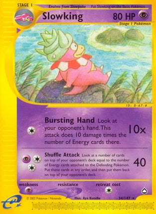 Slowking - 34/147 [Aquapolis] Reverse Holofoil