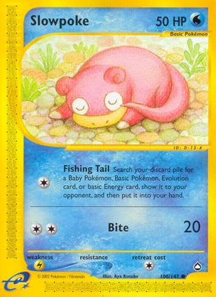 Slowpoke - 108/147 [Aquapolis] Reverse Holofoil
