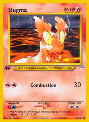 Slugma - 82/105 [Neo Destiny] 1st Edition