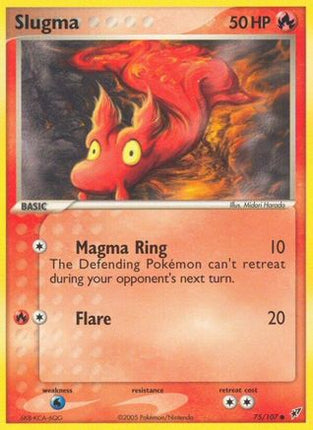Slugma - 075/107 [Deoxys] Reverse Holofoil