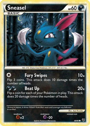 Sneasel - 68/106 [Undaunted] Reverse Holofoil