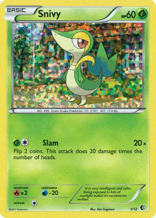 Snivy - 1/12 [McDonald's Promos 2011] Holofoil