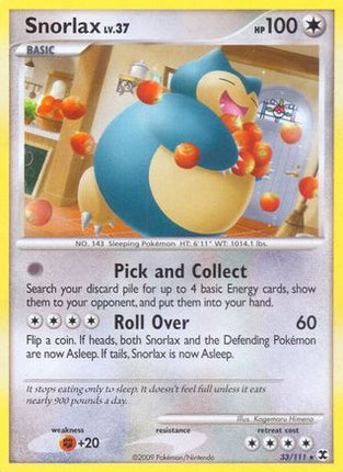 Snorlax (33) - 33/106 [Rising Rivals] Reverse Holofoil