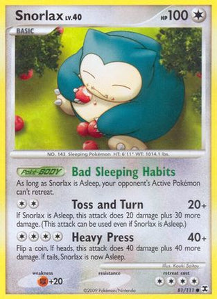 Snorlax (81) - 81/106 [Rising Rivals] Reverse Holofoil