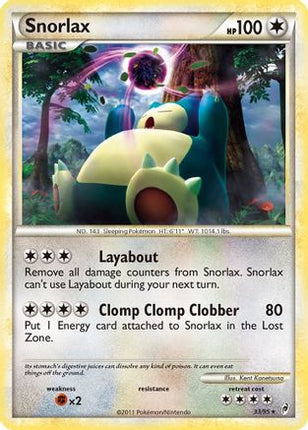 Snorlax - 33/95 [Call of Legends] Reverse Holofoil