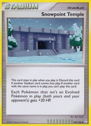 Snowpoint Temple - 134/106 [Legends Awakened] Reverse Holofoil