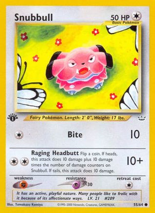 Snubbull - 55/64 [Neo Revelation] 1st Edition