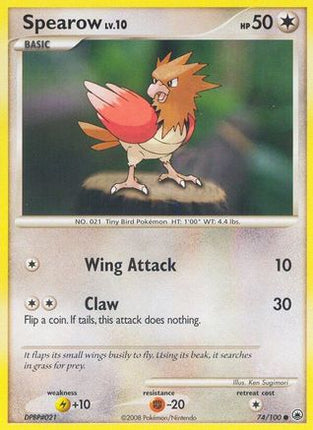 Spearow - 74/106 [Majestic Dawn] Reverse Holofoil