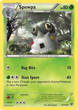 Spewpa - 16/106 [XY Base Set] Reverse Holofoil