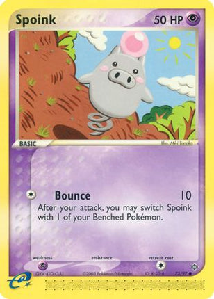 Spoink - 73/97 [Dragon] Reverse Holofoil