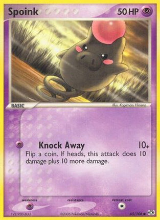Spoink - 065/106 [Emerald] Reverse Holofoil