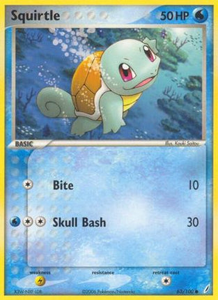 Squirtle - 063/100 [Crystal Guardians] Reverse Holofoil
