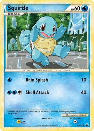Squirtle - 63/106 [Unleashed] Reverse Holofoil