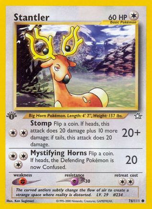 Stantler - 76/111 [Neo Genesis] 1st Edition