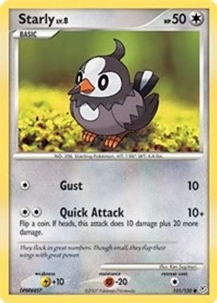 Starly - 101/130 [Diamond and Pearl] Reverse Holofoil