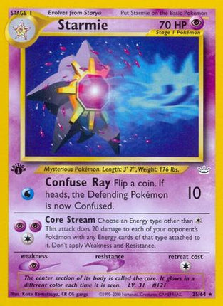 Starmie - 25/64 [Neo Revelation] 1st Edition