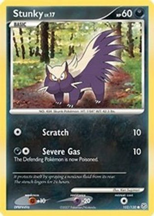 Stunky - 102/130 [Diamond and Pearl] Reverse Holofoil