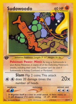 Sudowoodo - 26/64 [Neo Revelation] Unlimited
