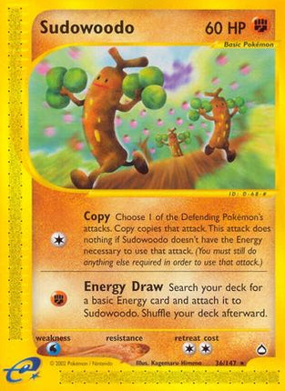Sudowoodo - 36/147 [Aquapolis] Reverse Holofoil