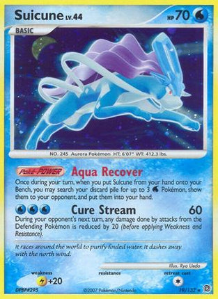 Suicune - 19/132 [Secret Wonders] Reverse Holofoil