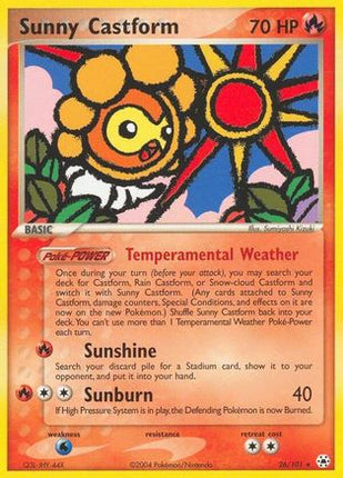 Sunny Castform - 26/null [Hidden Legends] Reverse Holofoil