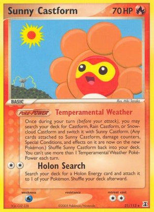 Sunny Castform - 31/null [Delta Species] Reverse Holofoil