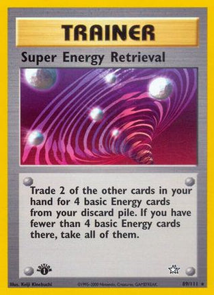 Super Energy Retrieval - 89/111 [Neo Genesis] 1st Edition