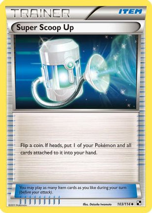 Super Scoop Up - 103/114 [Black and White] Reverse Holofoil