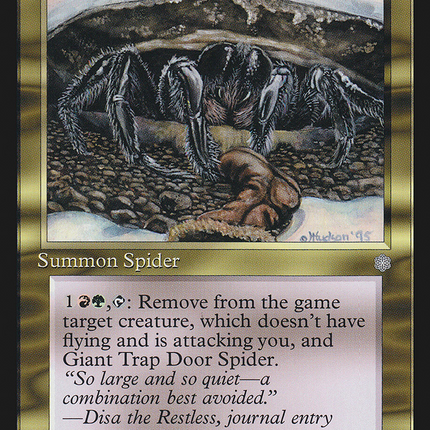 Giant Trap Door Spider [Ice Age]
