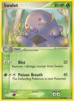 Swalot - 40/106 [Emerald] Reverse Holofoil