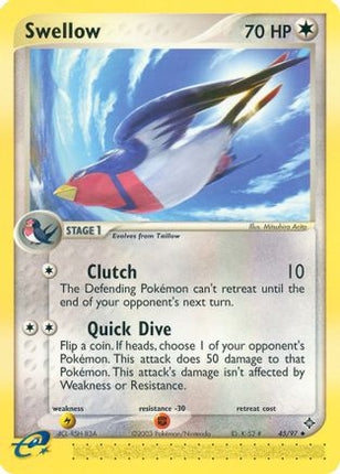 Swellow - 45/97 [Dragon] Reverse Holofoil