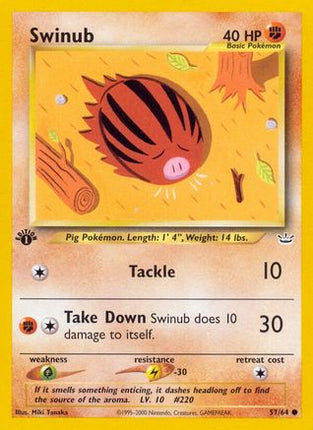 Swinub - 57/64 [Neo Revelation] 1st Edition