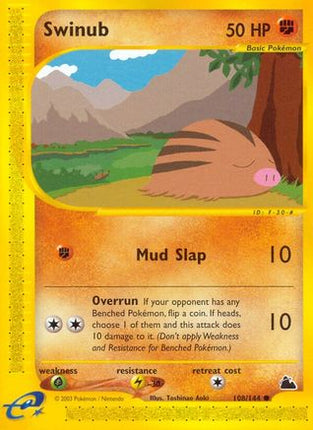 Swinub (108) - 108/144 [Skyridge] Reverse Holofoil